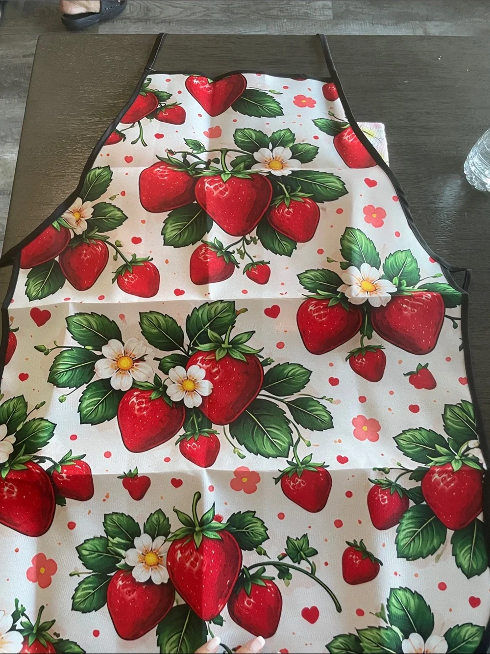 Strawberry Print Kitchen Apron & other items